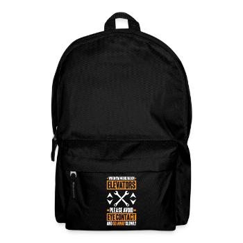 Elevator Fitter Elevator Mechanic Elevator Mechanic - Backpack - black - Front
