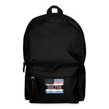 US Pride Physician Medic Doc Gift Idea - Rucksack - Schwarz - Vorne