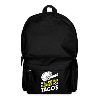 Bodenleger, Fliesenleger, Fliesenleger - Rucksack - Schwarz - Vorne