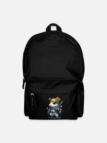 Mit diesem Design wirst du zum Ninja Hamster - Rucksack - Schwarz