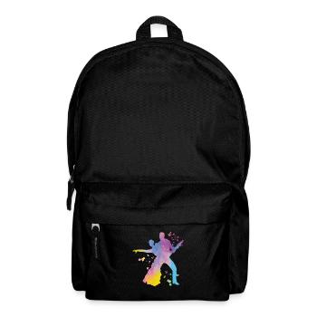 Latin Dancing Couple Watercolor Dancer - Backpack - black - Front