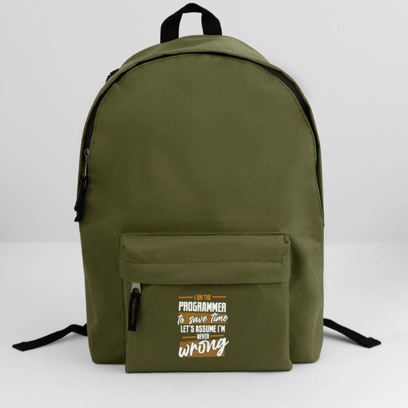 Programmer Let's Assume I'm Never Wrong Coder Rucksack