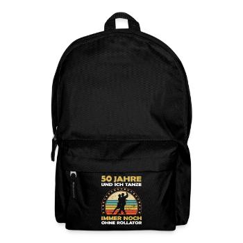 50 Jahre Tanzerfahrung - cooles Tänzer Geburtstag - Rucksack - Schwarz - Vorne