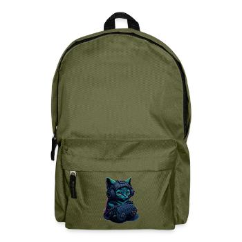 Chat de jeu - Sac à dos - vert olive - Devant