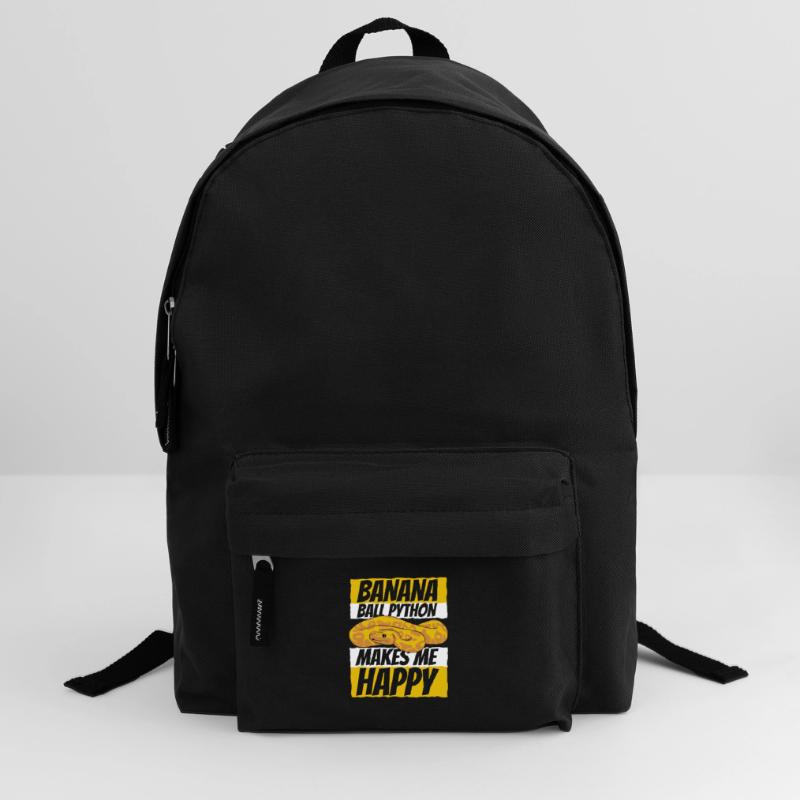 Makes Me Happy Snake Python Banana Ball Python Backpack
