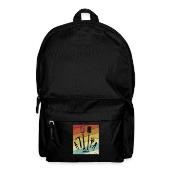 Retro allotment garden horticulture allotment garden - Backpack - black - Front