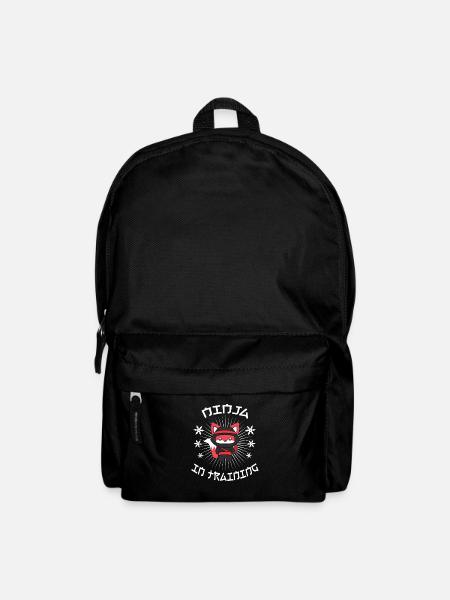 Ninja cat Ninja in training - Backpack - black