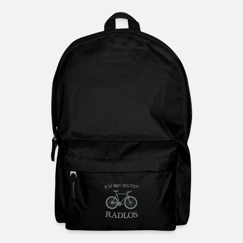 Ich bin selten Radlos - Rucksack - Schwarz