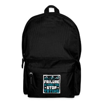 Failure Is When You Stop Trying Triathlet - Rucksack - Schwarz - Vorne