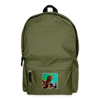 Peinture à l’huile Happy Turtle Turtle - Sac à dos - vert olive - Devant
