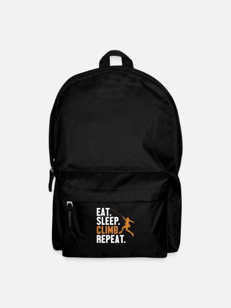 Eat Sleep Climb Repeat Alpinklettern - Rucksack - Schwarz
