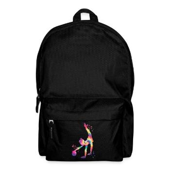 Gymnaste avec gymnastique rythmique de balle - Sac à dos - noir - Devant