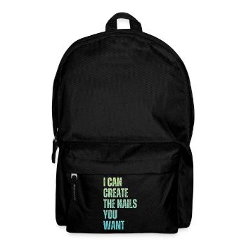 I create the nails you want manicure - Backpack - black - Front