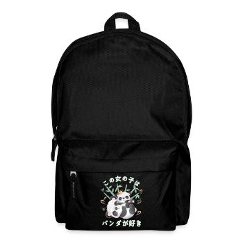 Panda Love Mama Panda Bear - Backpack - black - Front