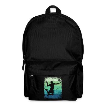 Volleyball Spieler Retro Beach Volleyball - Rucksack - Schwarz - Vorne