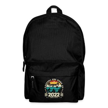 August 2022. Geburtstagsgeschenk August 2022. August - Rucksack - Schwarz - Vorne
