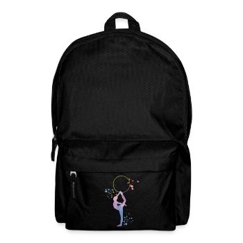 Gymnastin Mit Keulen Rhythmische Sportgymnastik - Rucksack - Schwarz - Vorne