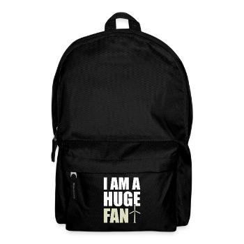 I Am A Huge Fan Wind Power Climate Protection Wind Energy - Backpack - black - Front