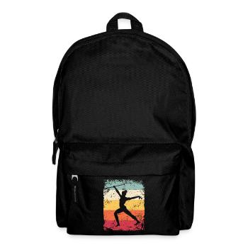 Gymnaste Baton Gymnastique Rythmique Rétro - Sac à dos - noir - Devant