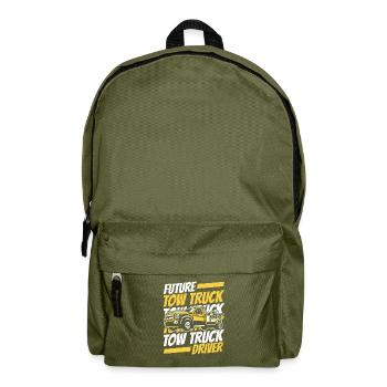 Le futur conducteur de dépanneuse Abschlepper Fahrer - Sac à dos - vert olive - Devant
