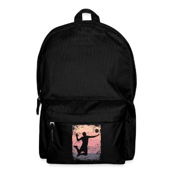 Volleyball Spieler Retro Beach Volleyball - Rucksack - Schwarz - Vorne