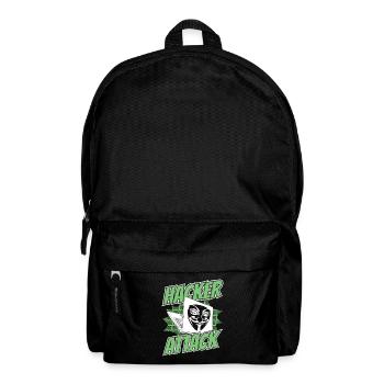 Attaque de hacker Social Engineering Phishing Sniffer - Sac à dos - noir - Devant