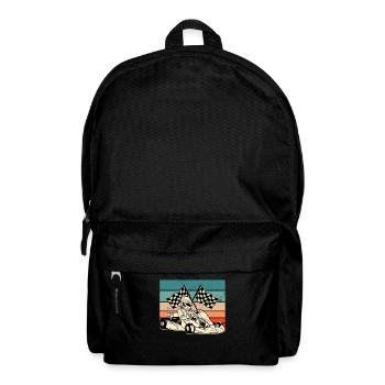 Retro Karting - Rucksack - Schwarz - Vorne