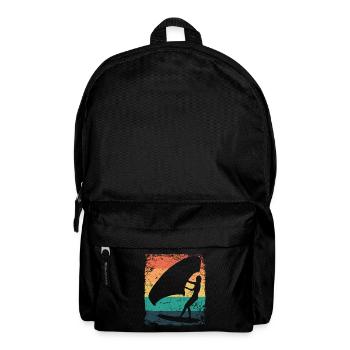 Flügelfolie Wingsurfing Retro-folie Flügel - Rucksack - Schwarz - Vorne