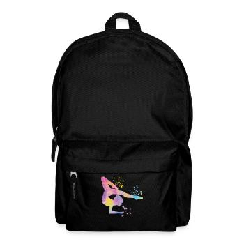 Gymnastin Mit Keulen Rhythmische Sportgymnastik - Rucksack - Schwarz - Vorne