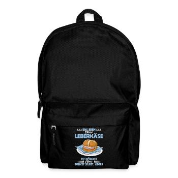 Leberkäse Liebe Leben Ohne Leberkäse Nicht Möglich - Rucksack - Schwarz - Vorne