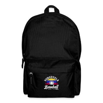 Venezuela Baseball Venezuelanische Flagge Sport - Rucksack - Schwarz - Vorne