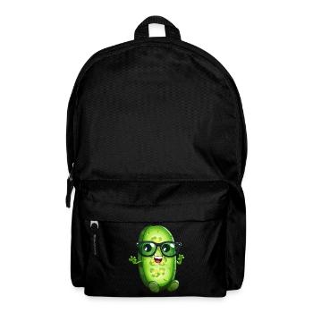 Cool gherkin with sunglasses - Backpack - black - Front