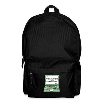 Programming It's Complicated Developer Coder - Rucksack - Schwarz - Vorne