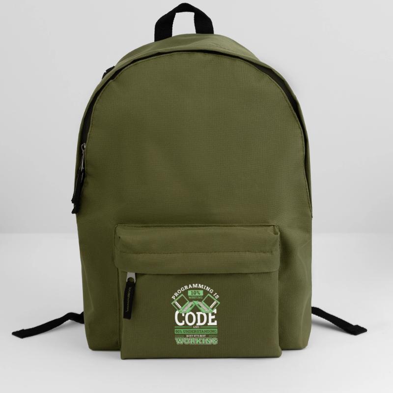 Programming 10% Writing 90% Not Working Coder Backpack