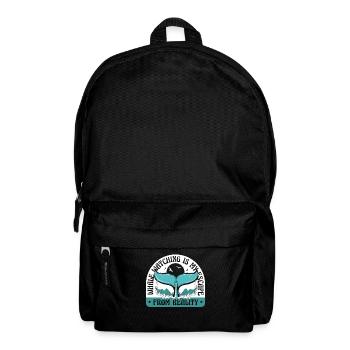 Is My Escape From Reality Blue Beluga Cetacea - Backpack - black - Front
