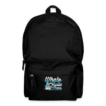 Wal Hallo, Blauer Beluga, Pottwal - Rucksack - Schwarz - Vorne