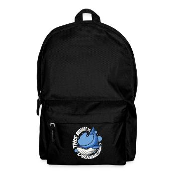 This Whale Is Overwhaleming Cetacea Cachalot - Backpack - black - Front