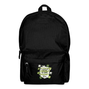 Rien n’a aussi bon goût qu’être végétalien se sent végétalien - Sac à dos - noir - Devant