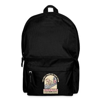 Das Einzige, was wir von Tieren brauchen: veganer Veganismus - Rucksack - Schwarz - Vorne