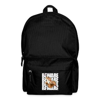 Attention Écureuil Gris Écureuil Renard Écureuil - Sac à dos - noir - Devant