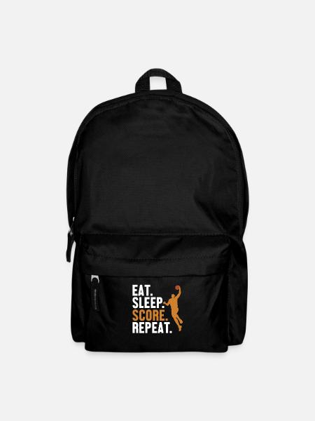 Eat Sleep Score Repeat Basketballer Basketballfan - Rucksack - Schwarz