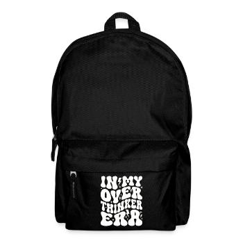 In My Overthinker Era Overthink - Rucksack - Schwarz - Vorne