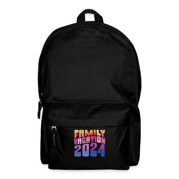 Voyage en famille 2024 Vacances en famille - Sac à dos - noir - Devant