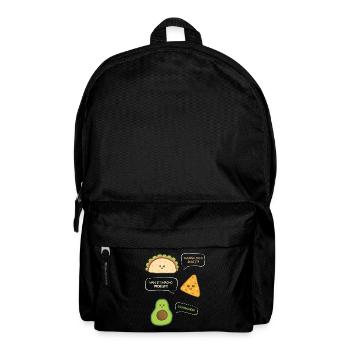 want to Taco Nacho Problem Guacward Burrito Gift - Backpack - black - Front