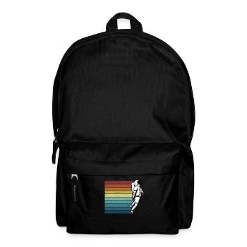 Retro Taikonaut Cosmonaute Vaisseau Spatial Spaceman - Sac à dos - noir - Devant