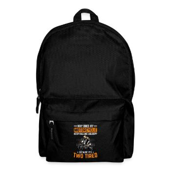 Moto Deux Fatigués Motocross Pun Dirt Bike - Sac à dos - noir - Devant