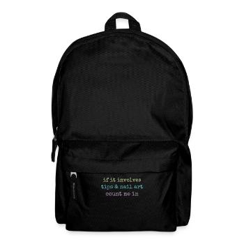 When it comes to tips and nail art nail salon - Backpack - black - Front