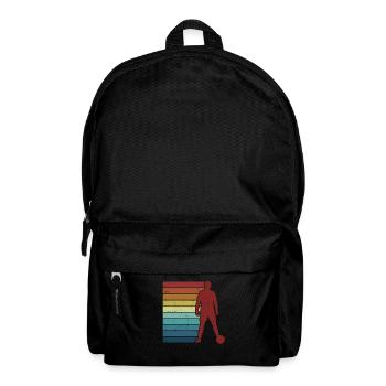 Retro Soccer God Soccer Player Professional Soccer - Backpack - black - Front