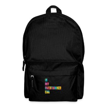 In My Overthinker Era Overthink - Rucksack - Schwarz - Vorne