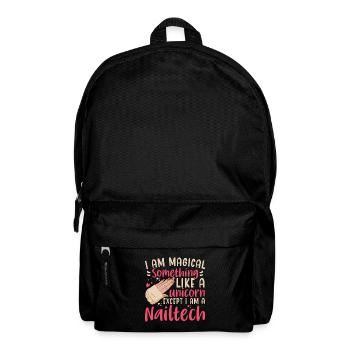 I'm A Magical Unicorn Nail Tech - Backpack - black - Front